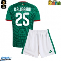Mexico Roberto Alvarado #25 Hjemmedraktsett Barn EM 2024 Kortermet (+ Korte bukser)